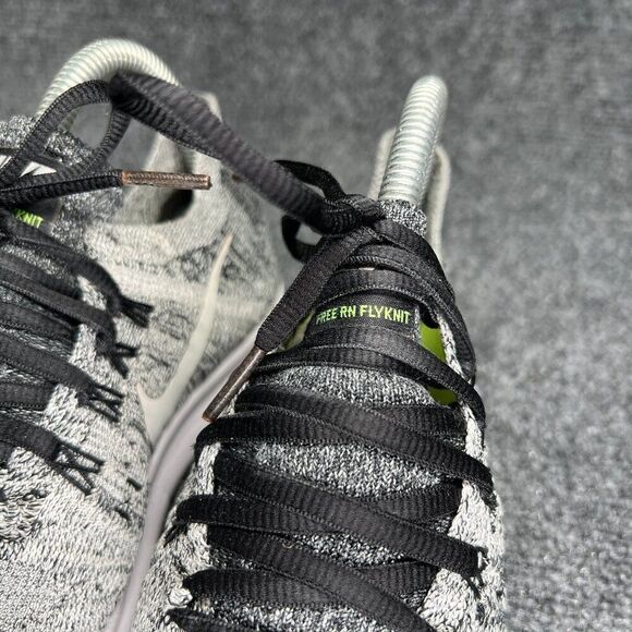 Nike Free RN Flykint 2017 Running Shoes Women's Size 6 Black White Oreo Athletic - Picture 5 of 13